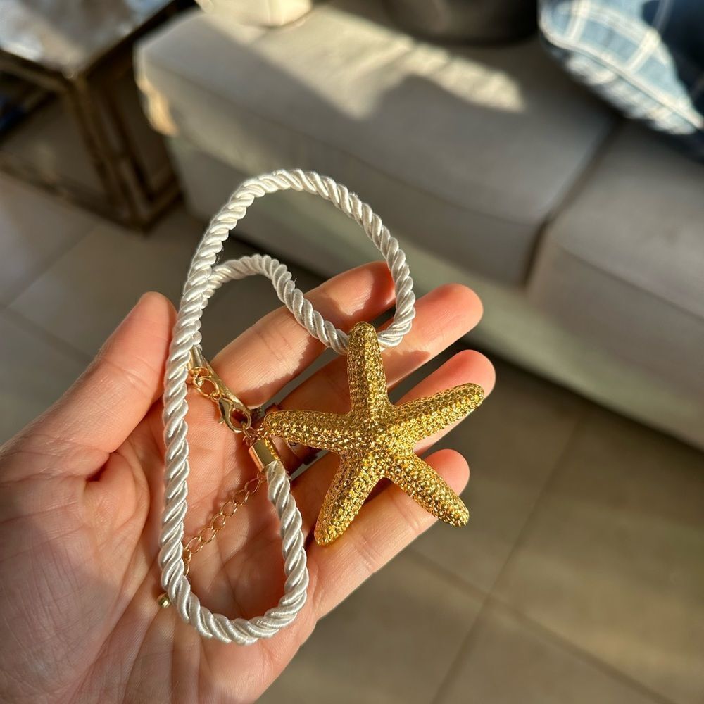 STARFISH GOLD Cord NECKLACE - Picture 10 of 10